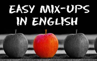 The game Easy mix-ups in the English language