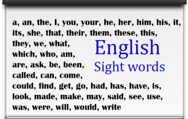 Play Sight words The game Sight words