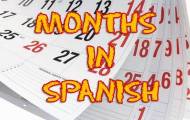 Months in Spanish