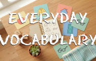 Everyday Spanish Vocabulary