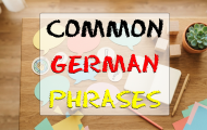 Common German Phrases